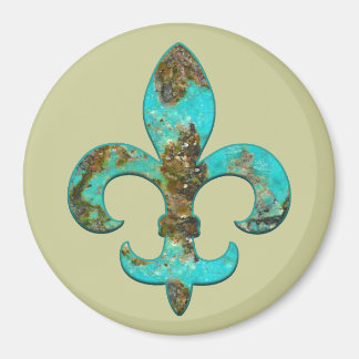 Fleur Faux Stone 1 Magnet