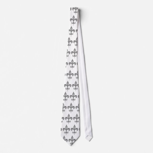fleur, fleur, fleur, fleur, fleur, fleur, fleur... tie (Front)