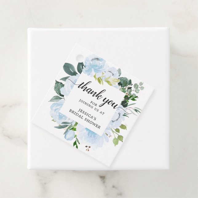 Fleur Jolie Bridal Shower Thank You Favour Tag (In Situ)