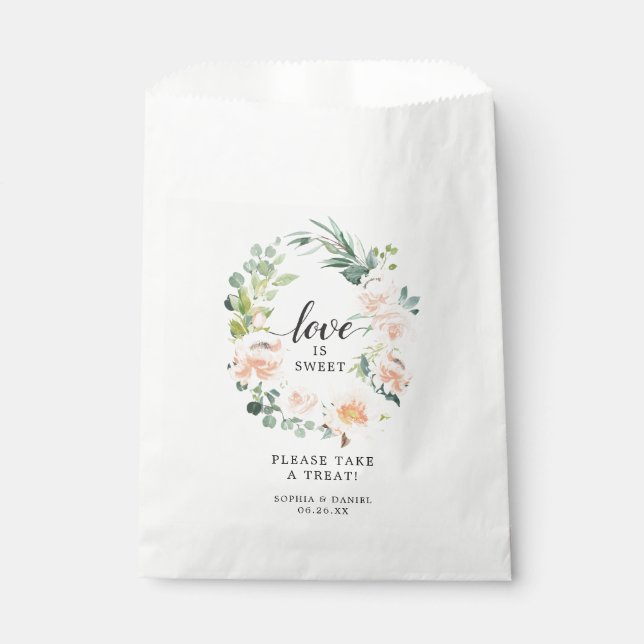 Fleur Jolie Floral Favour Bag Love is Sweet (Front)