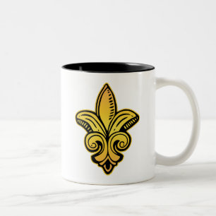Fleur Mediaeval - Gold Two-Tone Coffee Mug