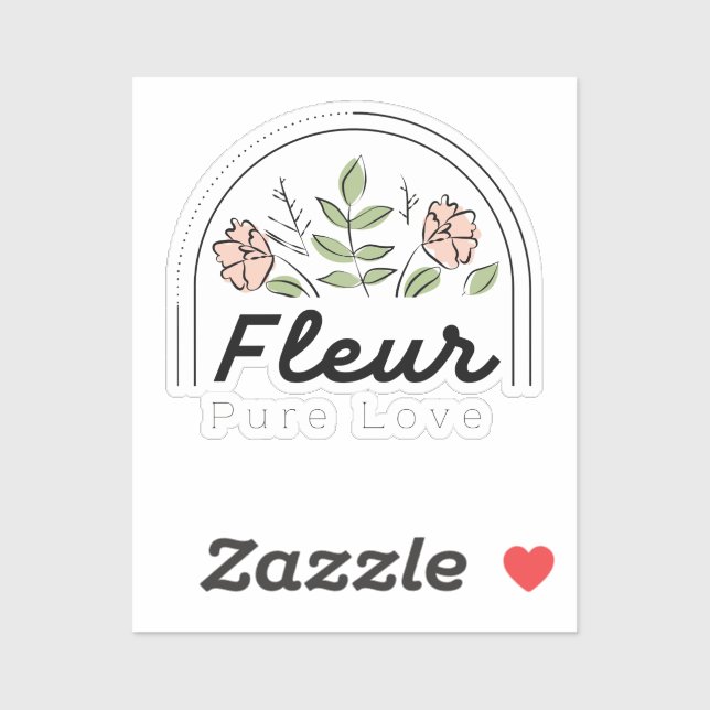 Fleur – Pure Love Floral Logo (Sheet)