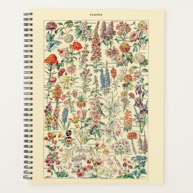 Fleurs Botanical Wildflower Diagram Planner (Front)