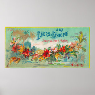 Fleurs D Ethiopie Soap LabelParis, France Poster