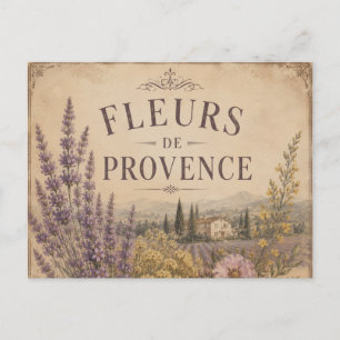 fleurs de provence postcard