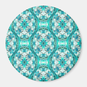 Fleurs en Turquoise..... Magnet