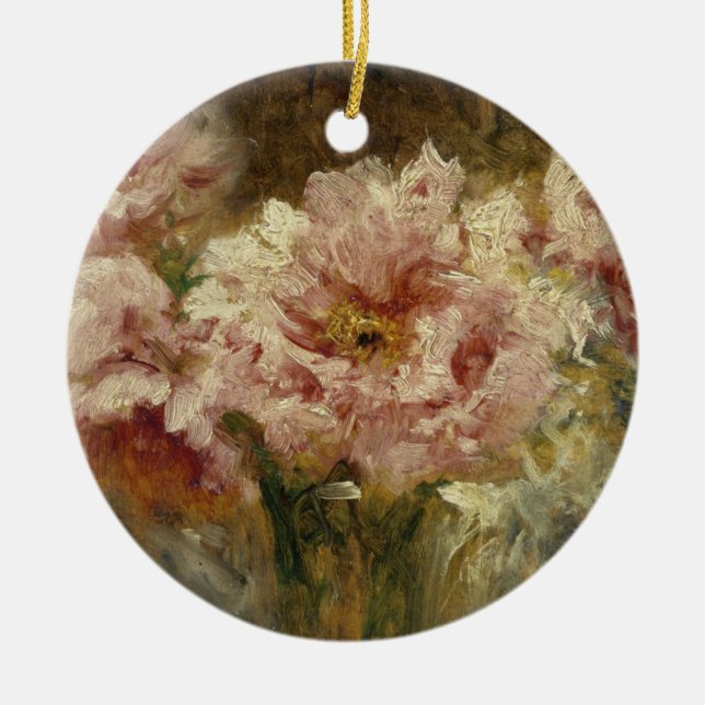 Fleurs – Félix Ziem Ceramic Tree Decoration (Front)