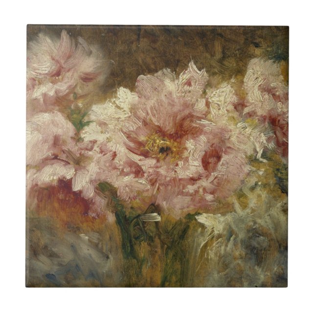 Fleurs – Félix Ziem Tile (Front)