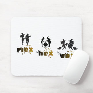 Flex. Hex. Vex. Body Positive & Diverse Witches Mouse Pad