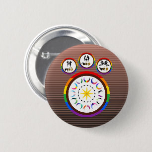 Flex. Hex. Vex. Body Positive LGBTQIA Witches 6 Cm Round Badge