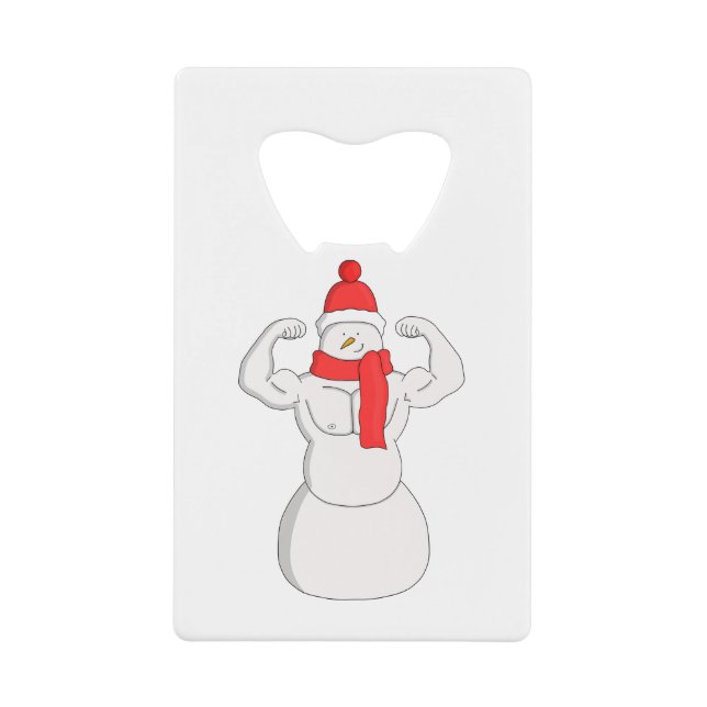 Flex Muscle Snowman (Front)