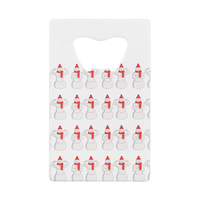 Flex Muscle Snowman (Front)