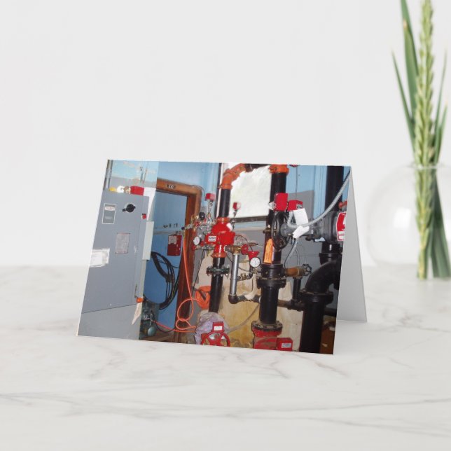 "Flex Your Pipes" Birthday Card (Front)