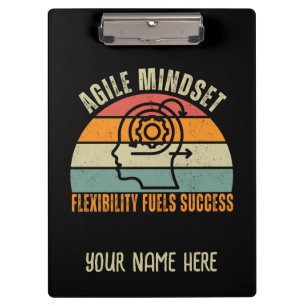 Flexibility Fuels Success Agile Mindset Quote Clipboard