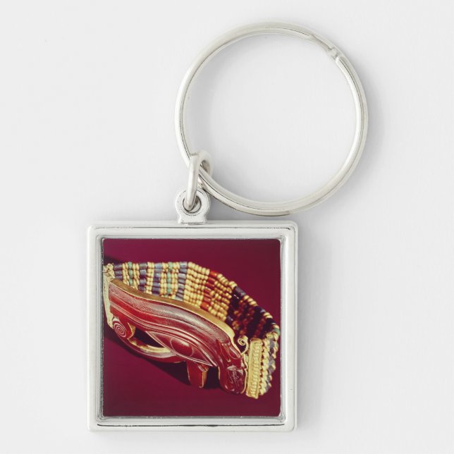 Flexible bead bracelet key ring (Front)