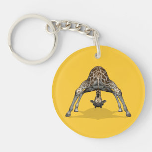 Flexible Giraffe Key Ring