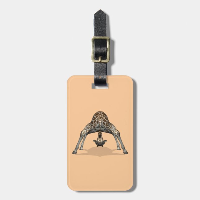 Flexible Giraffe Luggage Tag (Front Vertical)