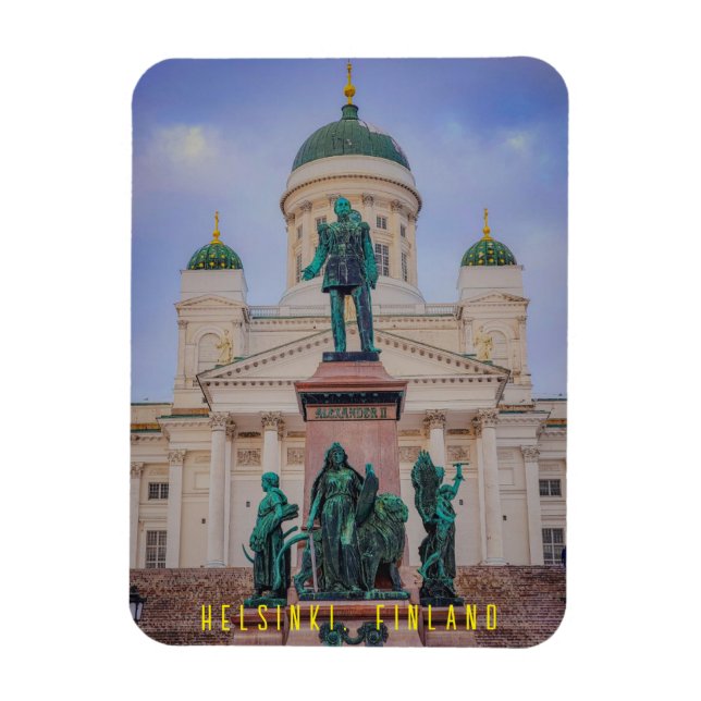 Flexible Photo Magnet Helsinki Finland (Vertical)