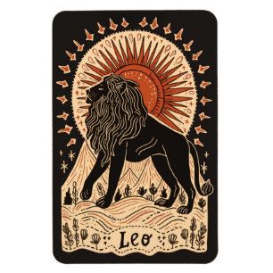 Flexible Photo Magnet Leo Celestial Zodiac Art