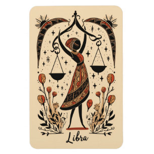 Flexible Photo Magnet Libra Celestial Zodiac Art