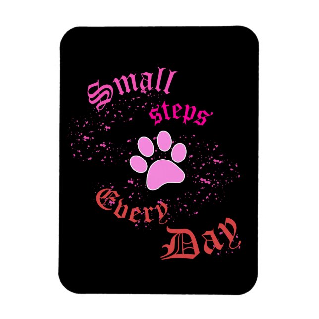 Flexible Photo Magnet | Small Steps Every Day (Vertical)