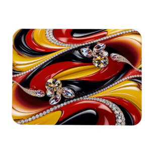 Flexible photo magnet with Belgian Colours