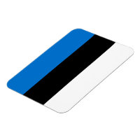 Flexible photo magnet with flag of Estonia