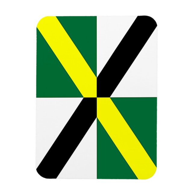 Flexible photo magnet with flag of Monterey (Vertical)