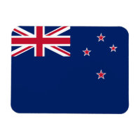 Flexible photo magnet with flag of New Zealand