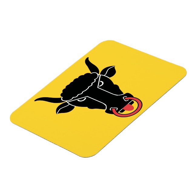 Flexible photo magnet with flag of Uri Canton (Left Side)