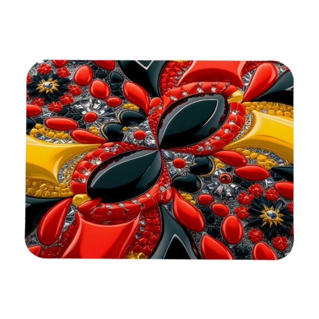 Flexible photo magnet with Germany Colours (Horizontal)