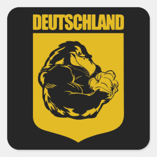 Flexing German Black Eagle Sticker