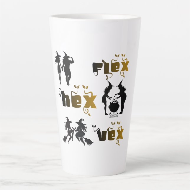 Flexing Hexing and Vexing Latte Mug (Front)