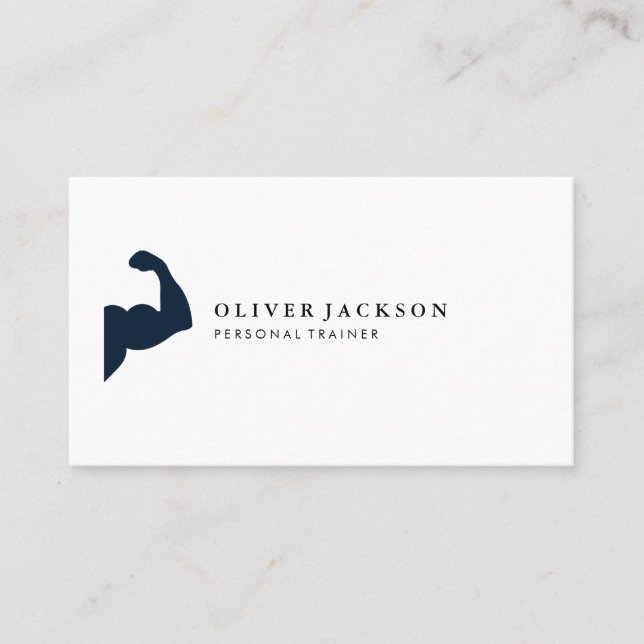 Flexing Icon Fitness Business Card (Front)