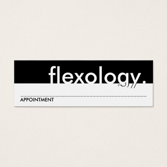 flexology. (appointment card) (Front)