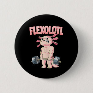 Flexolotl Axolotl 6 Cm Round Badge