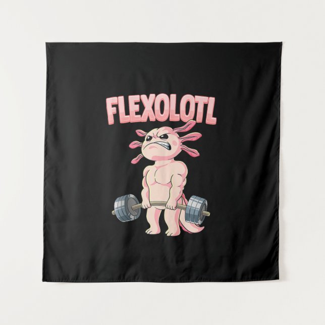 Flexolotl Axolotl Tapestry (Front)
