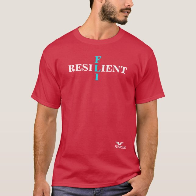 FLI Socks Resilient T-Shirt (Front)