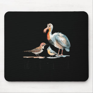 Flicker Dodo Titmouse Apparel Bird Nerd Wildlife B Mouse Pad