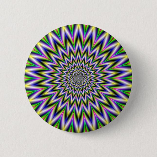 Flickering Star 6 Cm Round Badge (Front)