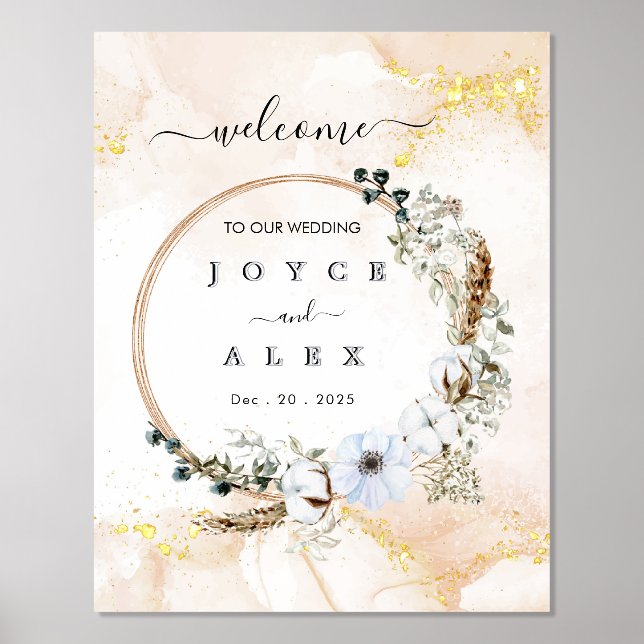 Flickermuse Wedding Printed Posters  (Front)