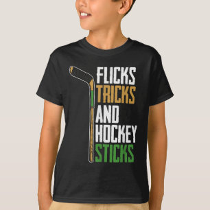 Flicks Tricks And Hockey Sticks - Lawn Field Hocke T-Shirt
