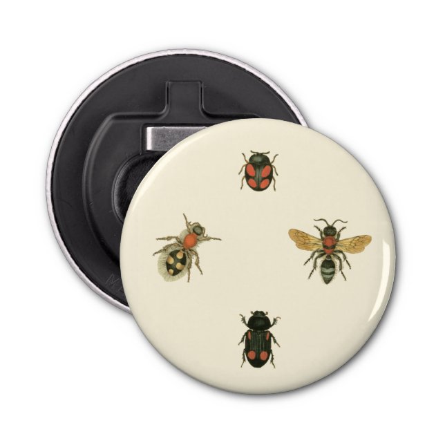 Flies and Beetles by Vision Studio Bottle Opener (Front)