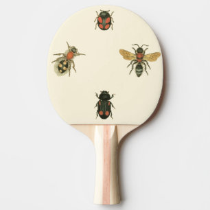 Flies and Beetles by Vision Studio Ping Pong Paddle