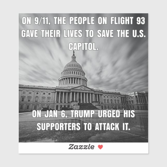Flight 93 Saved the Capitol.  Trump Attacked It (Sheet)