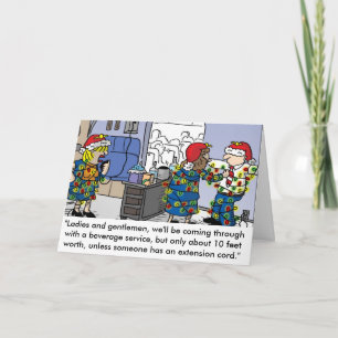 Flight Attendant Christmas Lights Greeting Card