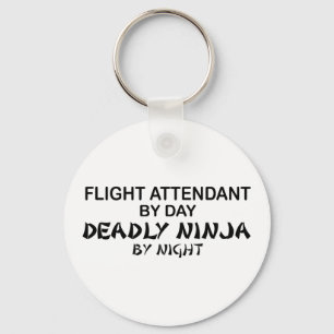 Flight Attendant Deadly Ninja Key Ring