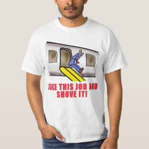 Flight Attendant Emergency Chute Humour T-Shirt