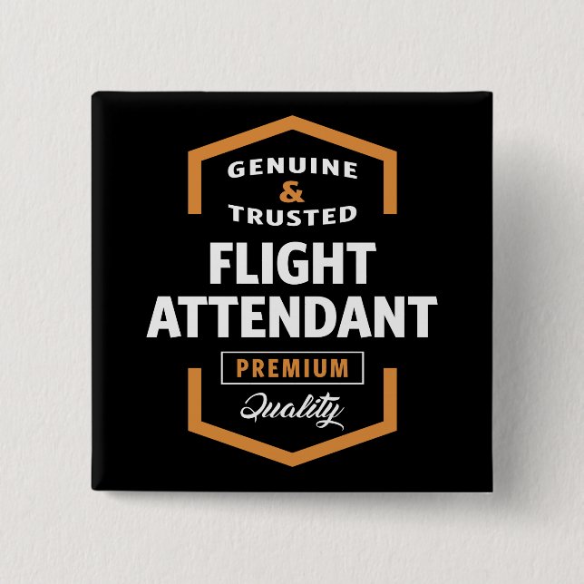 Flight Attendant | Gift Ideas 15 Cm Square Badge (Front)