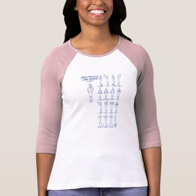 Flight attendant line dance T-Shirt (Front)